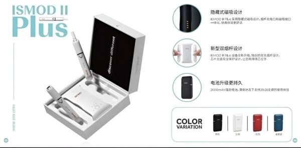ISMOD II PLUS 加熱煙機介紹 ISMOD II PLUS 加熱煙機 雙單桿 通用3.0菸彈 LEME H牌 M牌
