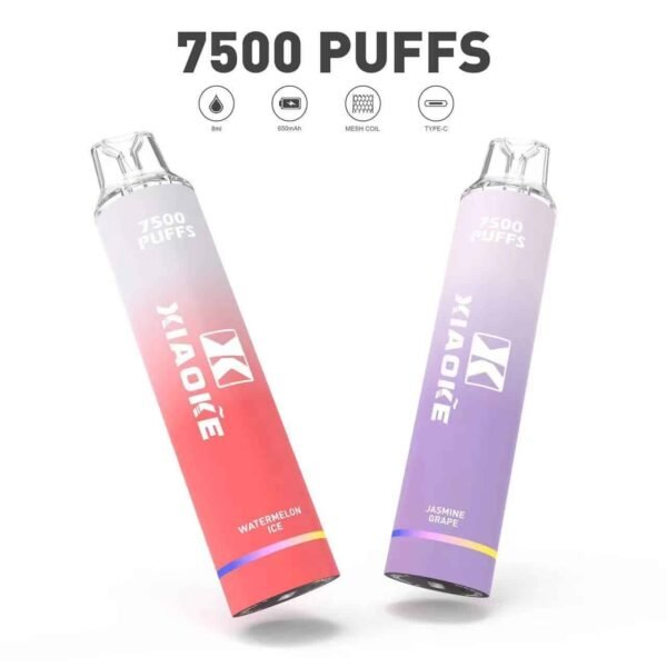 4-1.jpg XIAOKE 7500 PUFFS 梟客棄式抛電子煙 一次性霧化桿推薦·