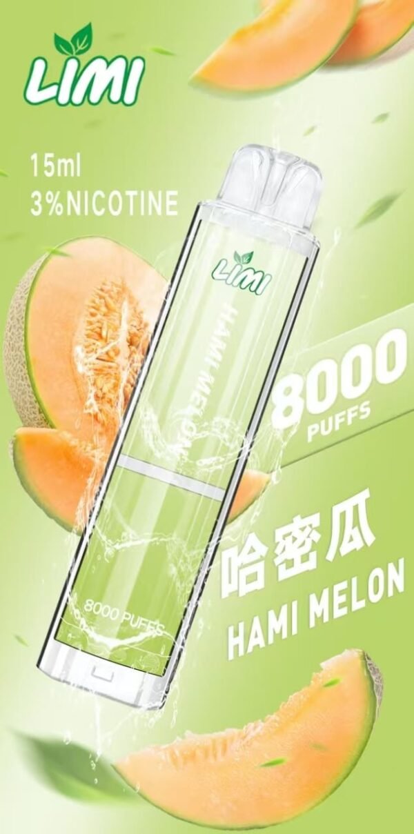 LIMI 8000 PUFFS 發光拋棄式電子煙 台灣電子煙批發 現貨