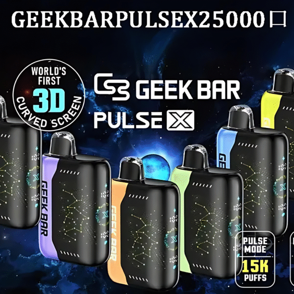 美國爆款 Geek Bar Pulse X 25000 Puffs 小火箭拋棄式電子煙 雙模式 18ML大容量