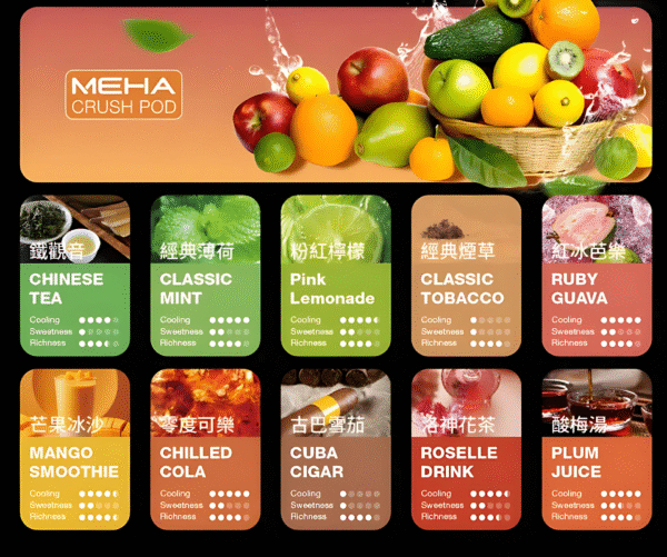 五代煙彈 新品上市 Meha五代煙彈 魅嗨霧化彈推薦 一盒三入 2.5ml顆