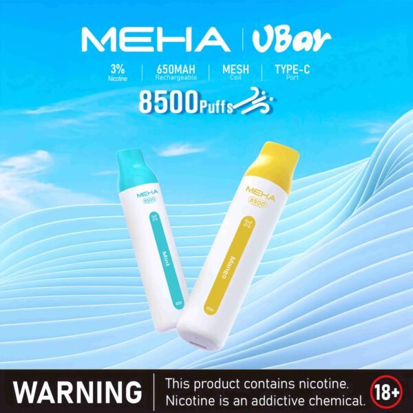 Meha Vbar 8500 Puffs 拋棄式電子煙 台灣一次性電子煙推薦 現貨